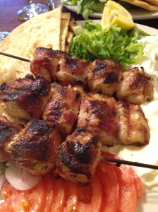 Chicken Bacon Platter at BZ Grill in Astoria